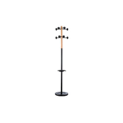 Unilux - Portemanteau Accueil modèle bois - Noir/hêtre