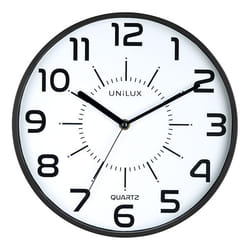 Unilux POP Mur Quartz clock Rond Noir