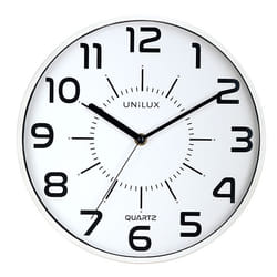 Unilux POP Mur Quartz clock Rond Blanc