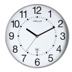 Unilux Wave Mur Quartz clock Rond Gris