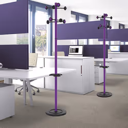 Unilux Accueil porte-manteaux Colonne 8 crochet(s) Violet