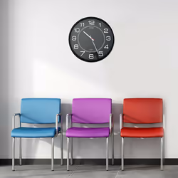 Unilux 400094568 Horloge murale et de table Horloge à quartz Rond Noir