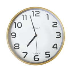 Unilux Baltic Horloge à quartz Rond Bois