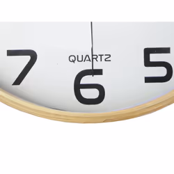 Unilux Baltic Horloge à quartz Rond Bois