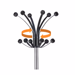 Unilux HAKEA porte-manteaux Colonne 12 crochet(s) Chrome