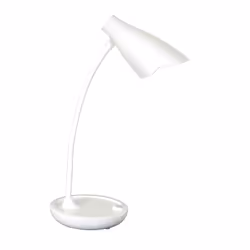 Unilux Ukky, Blanc, Acrylonitrile-Butadiène-Styrène (ABS), Métal, Plastique, Bureau, 1 ampoule(s), 3 W, LED