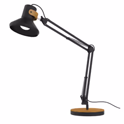 Unilux Baya Bamboo, Bambou, Noir, Aluminium, Acier, Universel, E27, 1 ampoule(s), 12,6 W