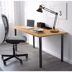 Unilux Baya Bamboo lampe de table E27 12,6 W LED Bambou, Noir - Vue supplémentaire 4