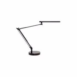 Une lampe ergonomique à grande amplitude de réglage. Lampe de bureau ergonomique à grande amplitude de réglage. Finition noir ...