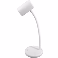 UNILUX LOU, LAMPE DE BUREAU LED, BRAS FLEXIBLE, 3 LUMINOSITÉ, TACTILE, COMPACT, BLANC
