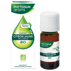 Phytosun Arôms Essence Citron Jaune (Citrus limonum) Bio 10 ml