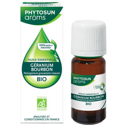 Phytosun Arôms Huile Essentielle Géranium Bourbon (Pelargonium graveolens roseum) Bio 10 ml