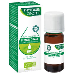 Phytosun Arôms Huile Essentielle Lemon Grass (Cymbopogon citratus) Bio 10 ml