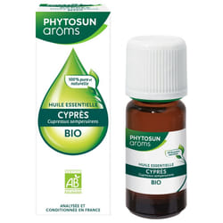 Phytosun Arôms Huile Essentielle Cyprès (Cupressus Sempervirens) Bio 10 ml