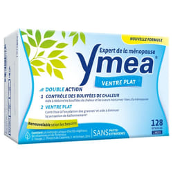 Ymea Ménopause Bouffées de Chaleur et Ventre Plat 128 Gélules