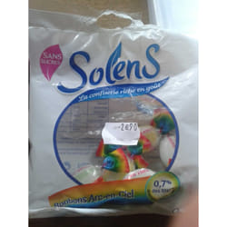 Open Food Bonbon Arc-en-ciel Sans Sucre - solens - 100g