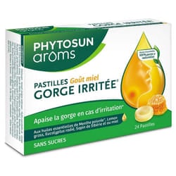 Phytosun Arôms Pastilles Gorge Irritée Miel 24 Pastilles