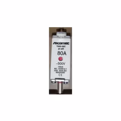 Fusible HPC taille 00c. Intensité: 80A. Tensions: 500V. Type: GG/GL.