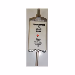 Fusible HPC taille 1. Intensité: 200A. Tensions: 500V. Type: GG/GL.