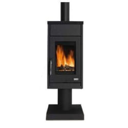Godin Galatea poêle Bois de chauffage Anthracite, Noir