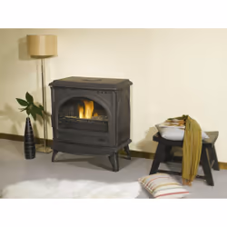 Godin Seclin poêle Bois de chauffage Anthracite, Noir