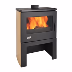 Godin CHINON, Noir, Marron, Bois de chauffage, 675 mm, 398 mm, 915 mm, 131 kg