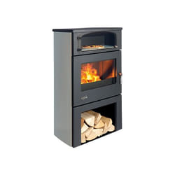Godin Grand Chinon étuve poêle Pose libre Gaz naturel Noir, Gris