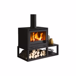 Godin Tobias, Pose libre, Anthracite, Fonte, Acier, France, Bois de chauffage, 76,53%