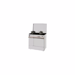 Cuisinière à bois - blanche - rendement 76,36 % - Livraison rapide et soignee - Facture fournie -