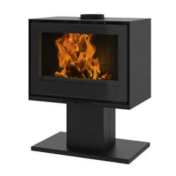 Poêle à bois 10kw noir - 411202ANTH - GODIN