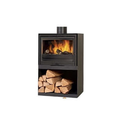 Poêle bois bûche GODIN Clairvoy 7Kw - Noir mat - 411104
