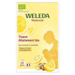 Weleda Maternité Tisane Allaitement Citron et Gingembre Bio 20 Sachets