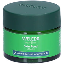 WELEDA - Skin Food Crème de Nuit nourrissante - Pour les peaux sèches - Nourrit et hydrate intensément  - Natrue* - Vegan*** - 40 ml