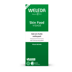 WELEDA - Skin Food Gel-en-huile nettoyant - Pour les peaux sèches - Nettoie en douceur et élimine impuretés et maquillage - N ...