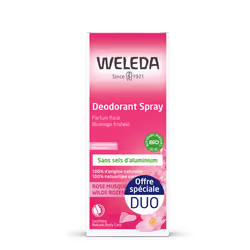 WELEDA - Duo Déodorant à la Rose musquée - 2x100 ml