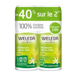 WELEDA - Duo Déodorant roll-on 24H Citrus - 2x50 ml