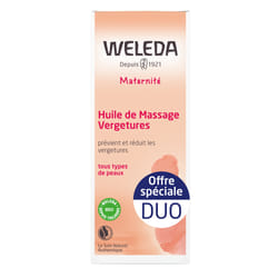 WELEDA - Duo Huile de Massage Vergetures - 2x100 ml