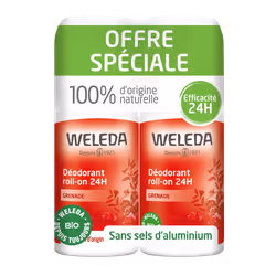 WELEDA - Duo Déodorant roll-on 24H Grenade - 2x50 ml