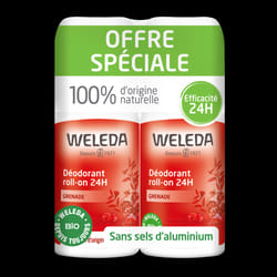 WELEDA - Duo Déodorant roll-on 24H Grenade - 2x50 ml
