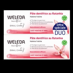 WELEDA - Duo Pâte dentifrice au Ratanhia - 2x75 ml