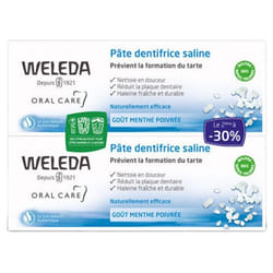 Weleda Pâte Dentifrice Saline Lot de 2 x 75 ml Offre Spéciale