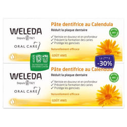 Weleda Pâte Dentifrice au Calendula Lot de 2 x 75 ml