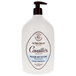 Cavaillès Gel Bain Douche Peaux Sensibles Fleur de Coton 1 L