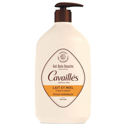 Cavaillès Gel Bain Douche Peaux Sensibles Lait et Miel 1 L