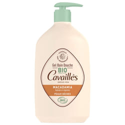 Cavaillès Gel Bain Douche Peaux Sèches Macadamia Bio 1 L