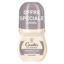 Cavaillès Anti-Transpirant Intense-LP Roll-On Lot de 2 x 50 ml