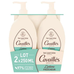 Cavaillès Soin Lavant Intime Fraîcheur Lot de 2 x 250 ml