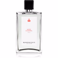Fraîche et mystérieuse. Moderne et intemporelle. Il s’agit de l’eau de parfum unisexe Reminiscence Musc Charnel , dont la com ...