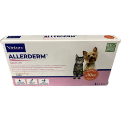 Virbac Allerderm Spot On Chats et Petits Chiens 6 Pipettes