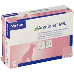 Complément alimentaire - Virbac - Anxitane M/L - 30 comprimés - L-Thrénine - Anxiété chien